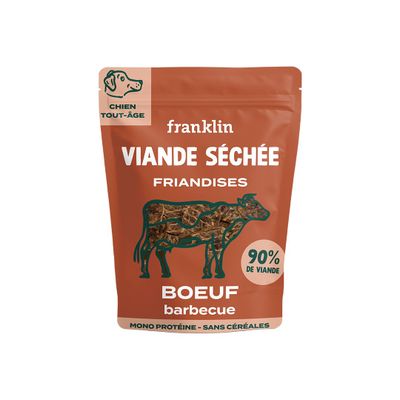 FRANKLIN - Viande séchée bœuf barbecue - 90% viande - Sans c…