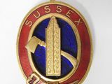 an image of a badge with a hammer on it