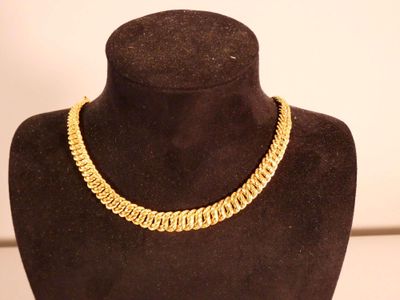 Collier en or 18 carats, mailles américaines: 29,8 grs - Photo 1