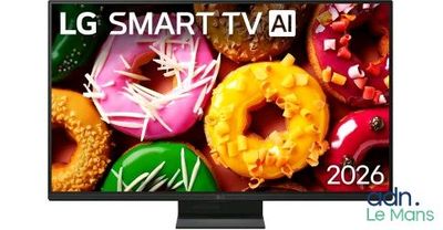 the lg smart tv has a lot of donuts on it