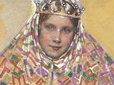 an image of a painting of a woman with a crown on her head