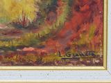 an image of a painting of a landscape with trees and bushes