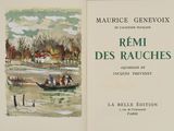 a book with a picture of people in a boat on the water