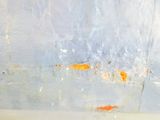 a painting of a fish in the water on the beach