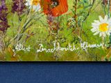 a picture of a painting of a field of wildflowers