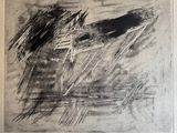 dessin représentant un dessin en noir et blanc d'un bateau sur un plan d'eau