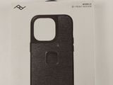 packaging of a black case for a phone with a ring on the front