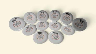 PORCELAINE DE CHAUVIGNY Service de 12 assiettes à fromages e…