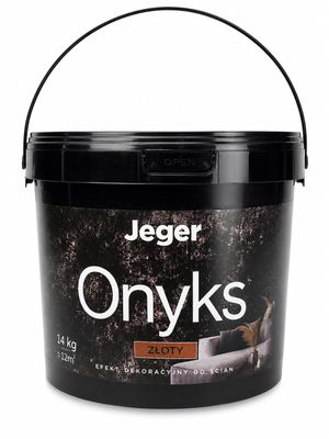 un seau rempli de Jeger Onyx sur fond blanc