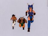 une image représentant un groupe de personnages de dessins animés dans différentes poses
