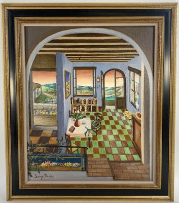 FIORIO Serge (1911-2011) : Dans la maison du peintre. - Photo 1