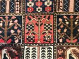 an image of a patchwork rug with many different colors