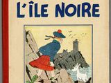 the cover of the book les adventures de tintin l ' ile noire