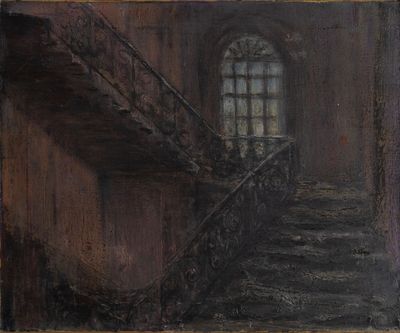 Hervé THIBAULT (né en 1944) L'escalier - Photo 1