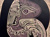 an image of a drawing of a woman with a hat on