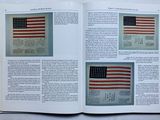 an open book with a picture of a flag on it