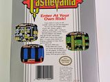 the back cover of a game box for castlevaniia