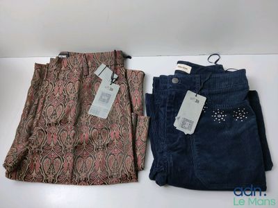 deux paires de pantalons pour femmes, encore étiquetés