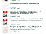 a screenshot of a cell phone with a bunch of different items on it