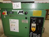 a machine that has a lot of stickers on it