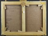 an image of a wooden easel with a drawing on it