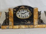 a clock that is sitting on top of a table