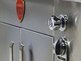 a close up of a stainless steel oven with knobs on it