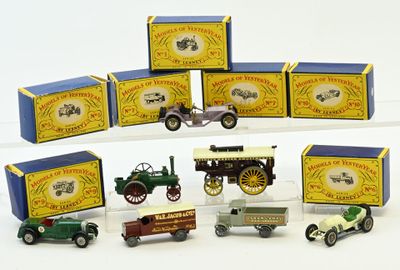 LESNEY, 7 véhicules au 1/48ème de la série Models of YesterYear des an