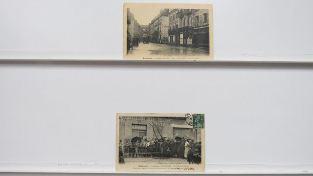 Aubusson : Lot de 2cpa Inondations 1911. TBE.