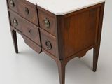 an image of a marble top chest of drawers
