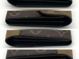 four different views of a louis vuitton wallet on a white background