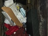 a box full of electronic equipment inside of a building