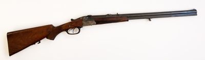 Beau fusil mixte superposé en calibre 16/65 et 9,3 x 72 R à …