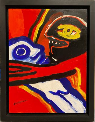 a picture of a painting of a man and a woman