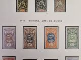 an image of a picture of a collection of stamps on display