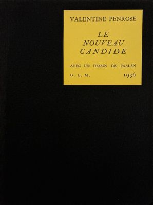the cover of a book with a yellow label on it