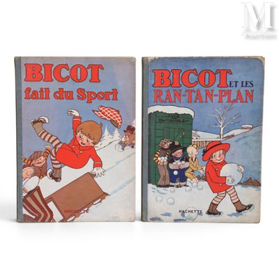 Deux livres pour enfants sont posés côte à côte sur une surface blanche