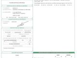 a close up of a document with a barcode on it