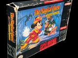 une vieille boîte de jeu Nintendo avec Mickey Mouse et d'autres personnages