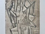une image représentant un dessin en noir et blanc d'un homme assis sur une chaise