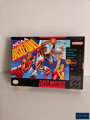 une vieille boîte de jeu vidéo sur laquelle figure un jeu de basket