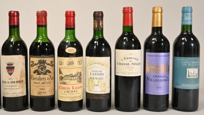 BORDEAUX - Ensemble de 7 bouteilles composé de : 1 bouteille…