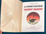 a book with a picture of a ghost queen on it