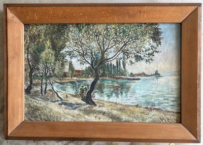 a picture of a painting hanging on a wall