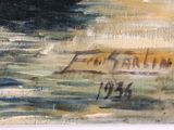 an image of a painting of a boat in the water
