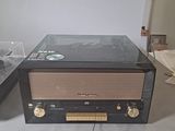 a radio that is sitting on a table in a room