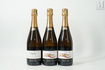 trois bouteilles de vin posées l'une à côté de l'autre sur une table
