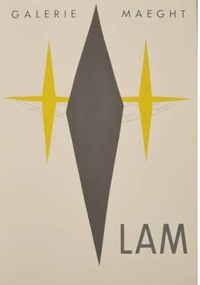 une affiche blanche et noire sur laquelle figure une étoile jaune