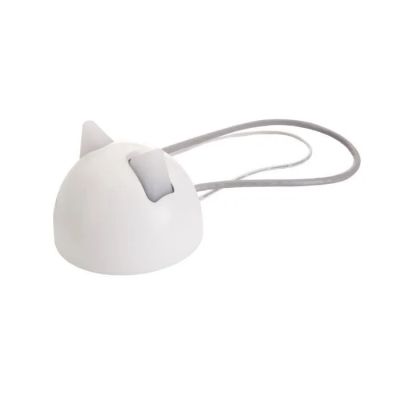 an image of a white cat shaped object on a white background