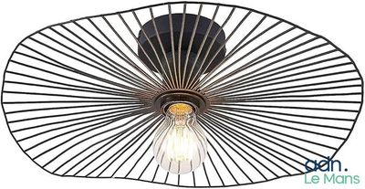 a close up of a light that is on a ceiling
